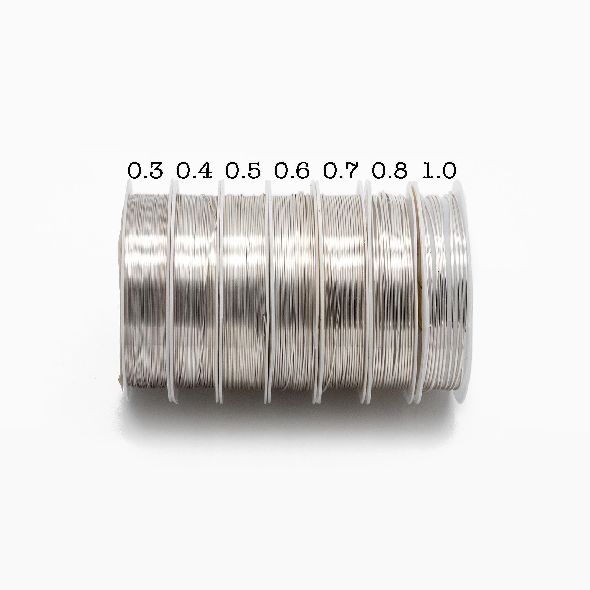 Gold/ Silver Plated Copper Wire, Craft Wrapping Supplies, 0.3-1mm, 18/ 20/ 21/ 22/ 24/ 26/ 28 Gauge Soft Wire, 1 Full Coil (#GB-455)